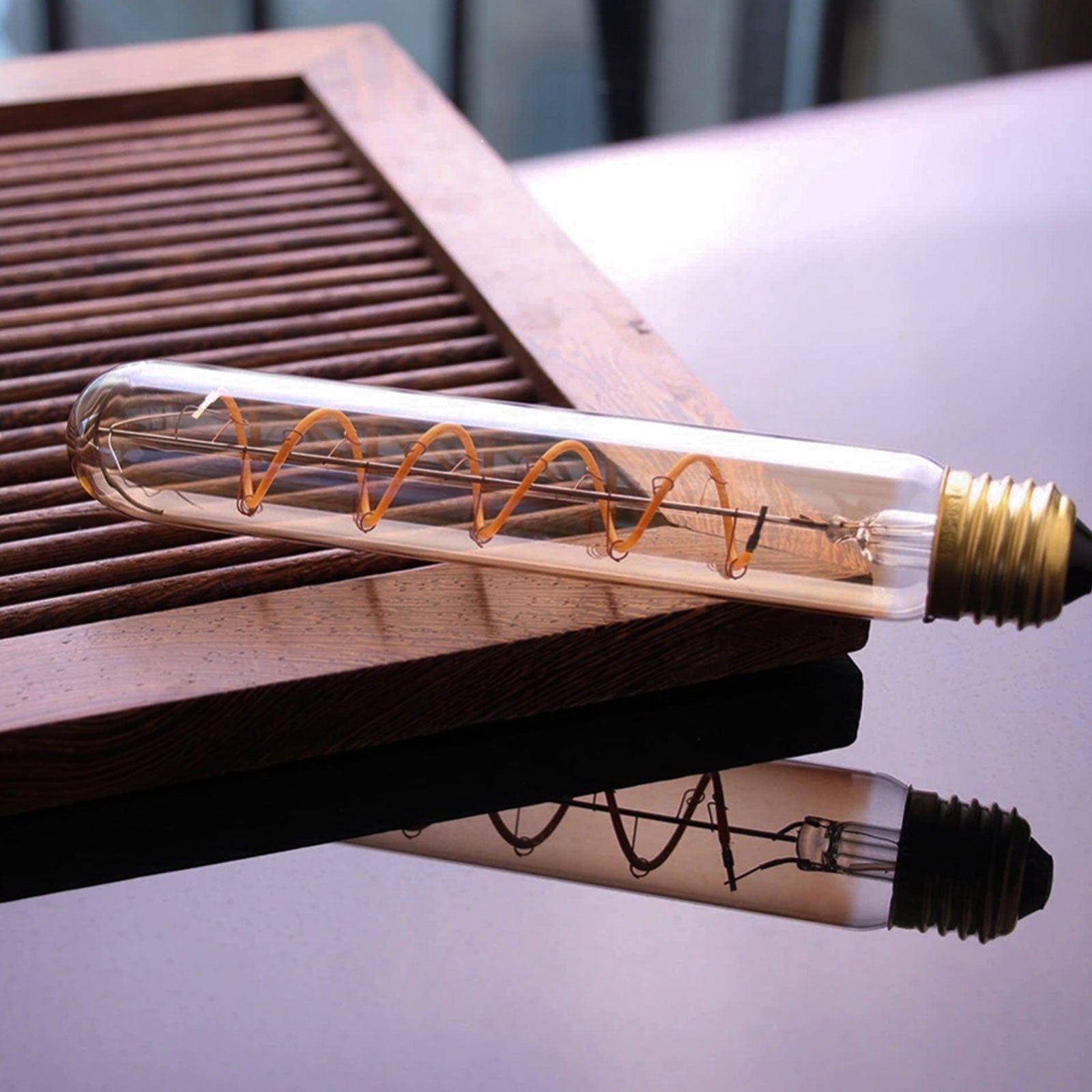 LED Filament Spiral T32 4W=25w Extra Warm White (AMBER) ES E27 Edison Screw Decorative Bulbs