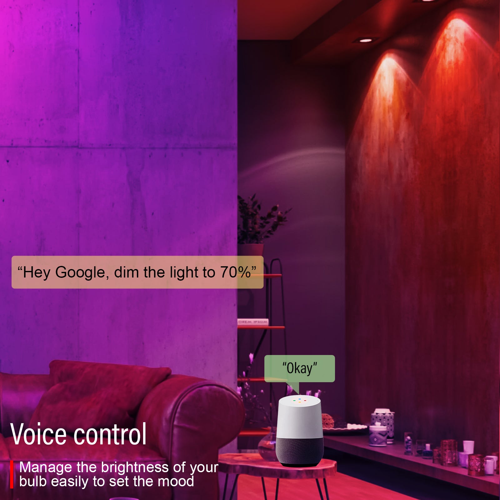 LED Smart GU10 4.8W=50W Colour Changing App Control Downlights